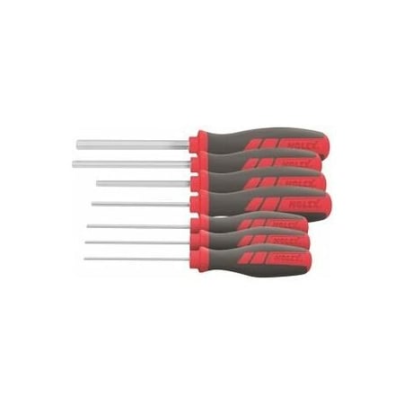 Holex Hex Screwdriver Set, with Power Grip, 7 Pc, 2mm to 8 mm 627503 7